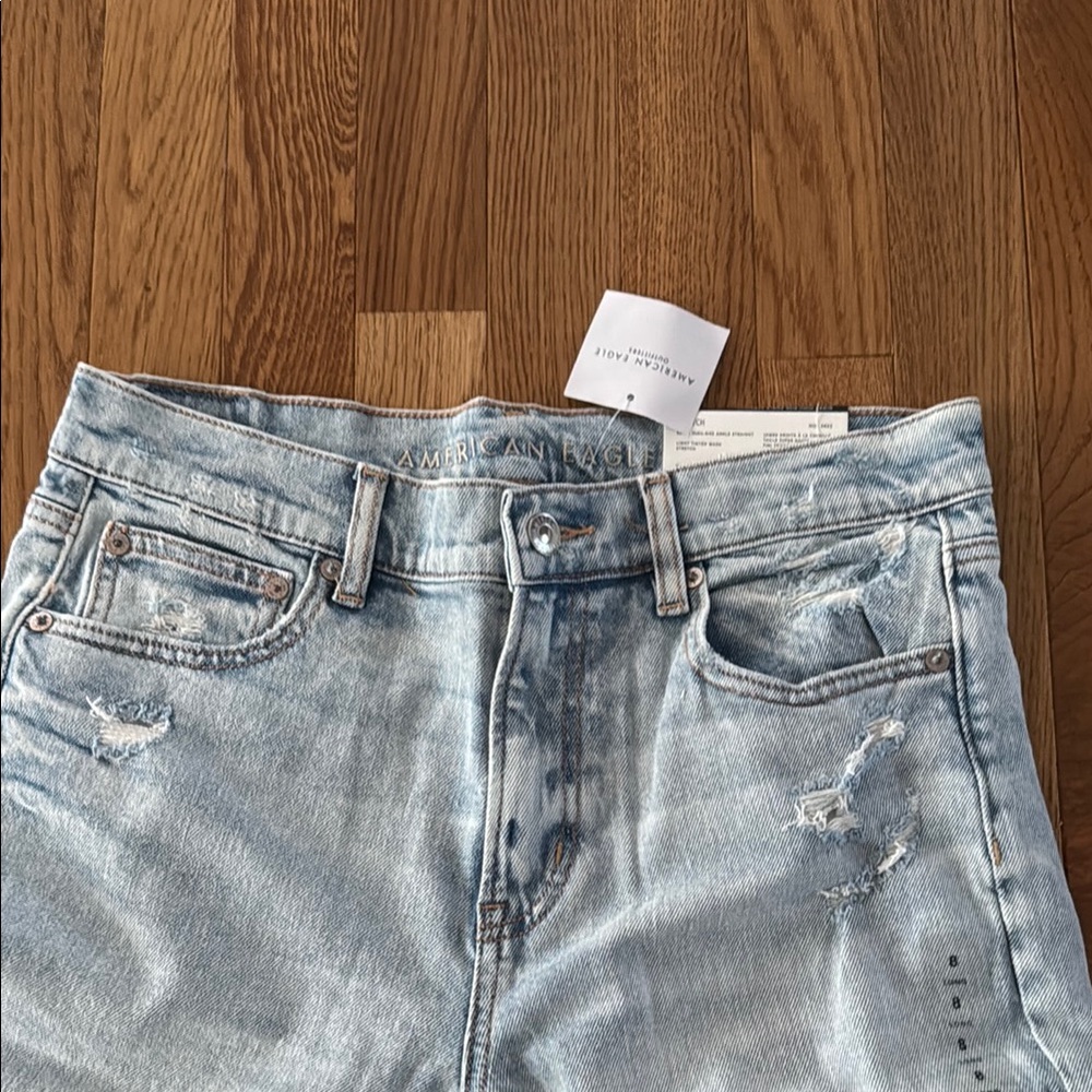 American Eagle Outfitters Light Blue Straight Leg Jeans